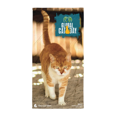 Global Cat Day Mikey Towel