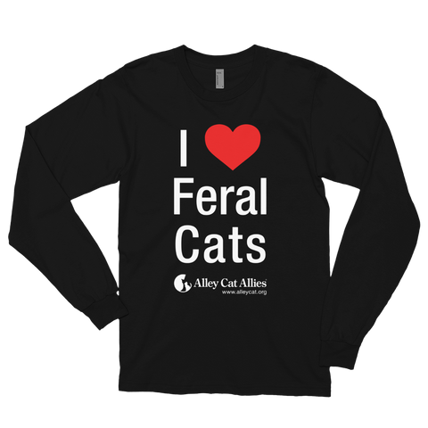 I Heart Feral Cats Long Sleeve T-shirt