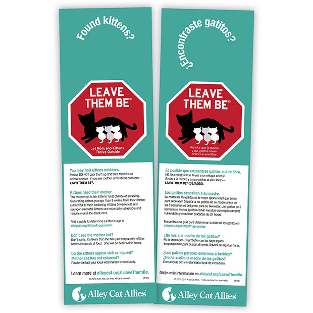 Found Kittens? Leave Them Be™ Doorhanger