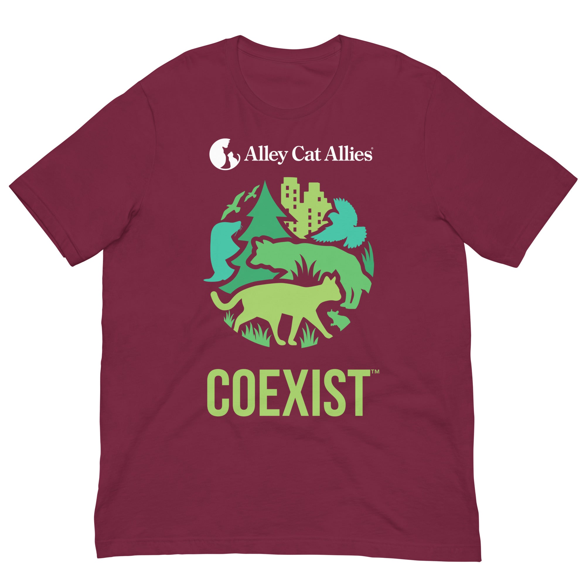 NEW: Coexist Short Sleeve T-Shirt – Alley Cat Allies