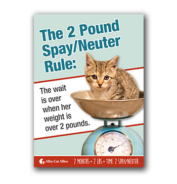 2 Pound Spay Neuter Postcard (5 pack)