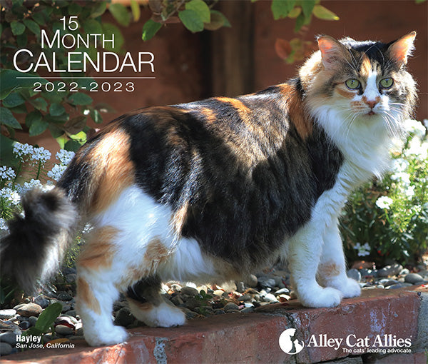 15 Month Calendar (2022-2023) – Alley Cat Allies