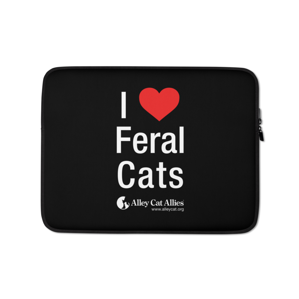 I Heart Feral Cats Laptop Sleeve