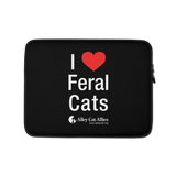 I Heart Feral Cats Laptop Sleeve