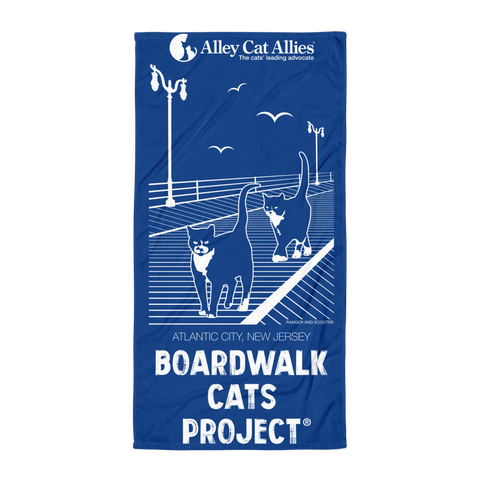 NEW! Boardwalk Cats Project® Beach Towel