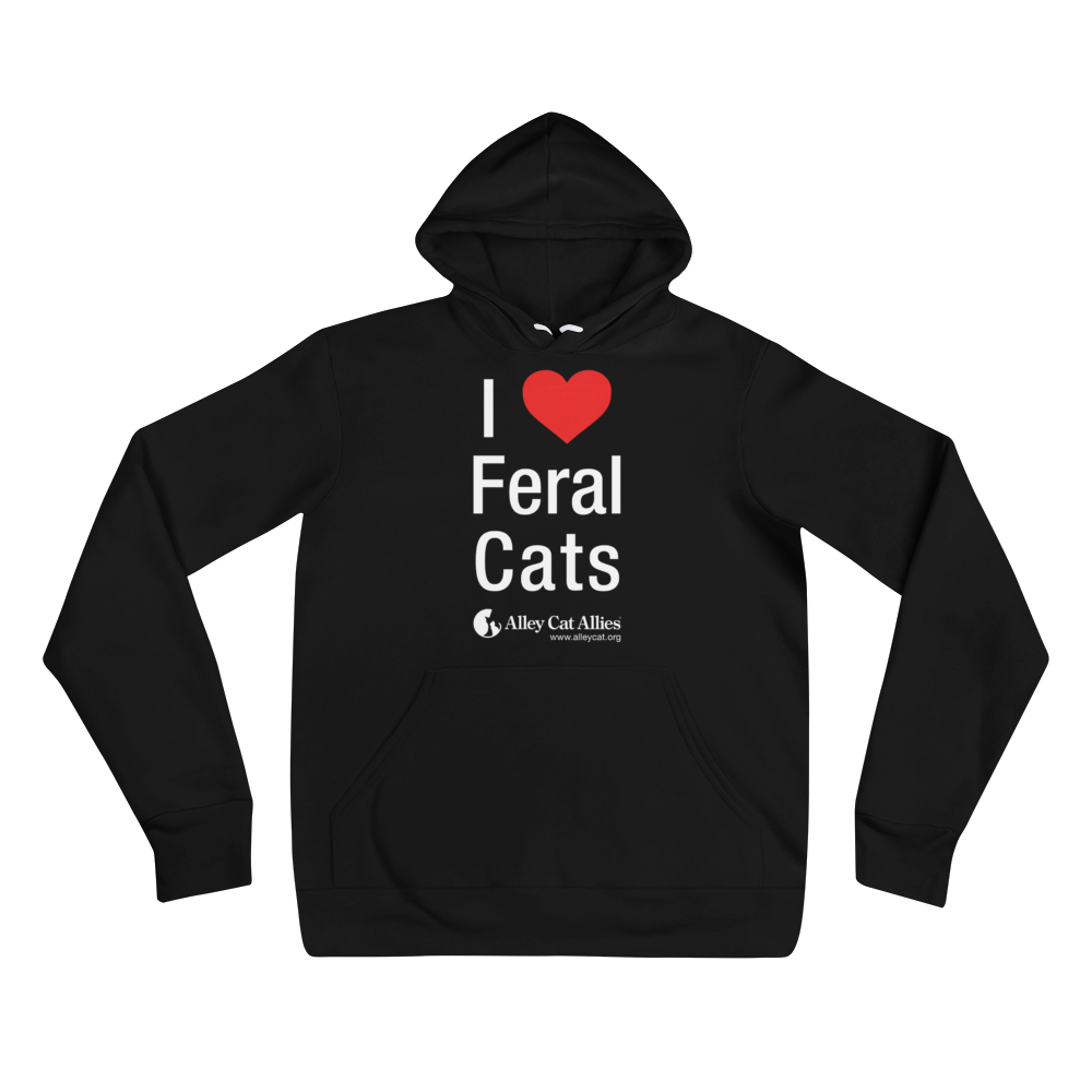 I Heart Feral Cats Unisex Hoodie