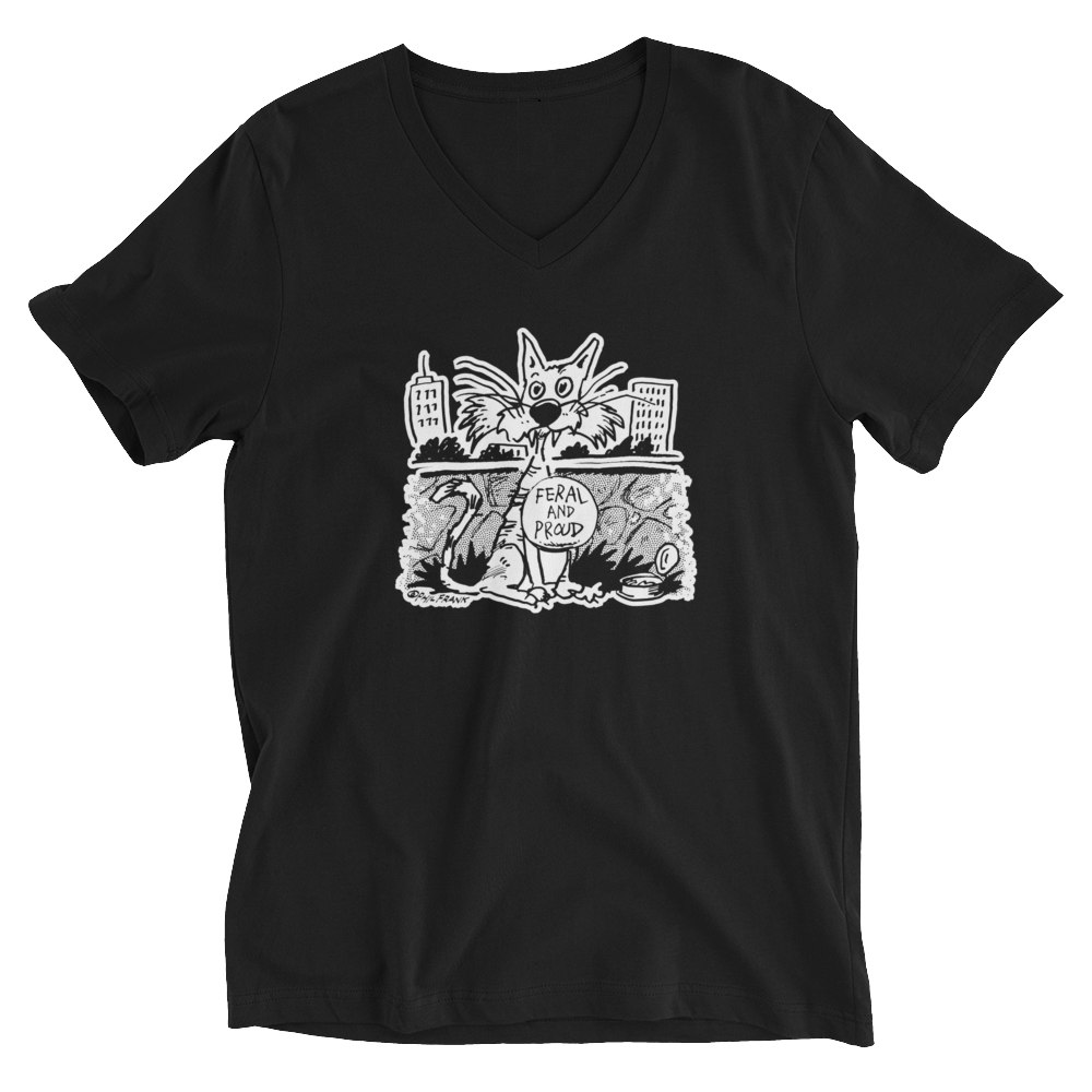 Feral and Proud Throwback V-Neck T-Shirt